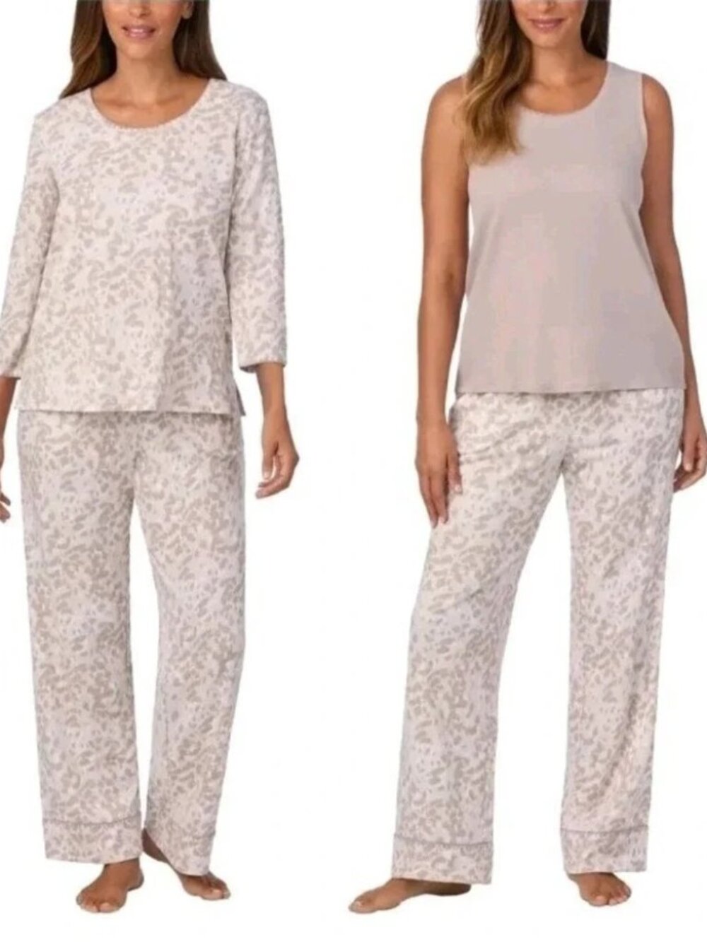 Carole Hochman Midnight Women's 3-Piece Cotton PJ Set- Size Medium